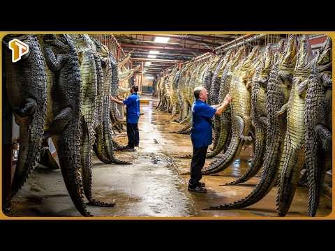 1.6 Millions of Crocodiles Are Processed For Skin & Meat - Massive Crocodile Farming