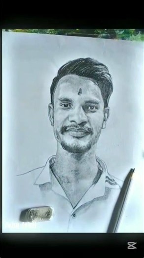 My uncle portrait drawing 🥰 #shorts #art #shortsfeed #portrait