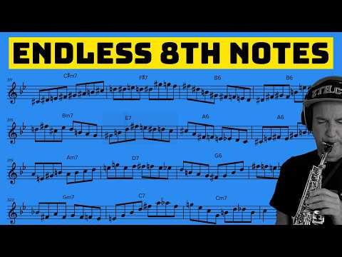 Play Never-Ending 8th Notes on Cherokee (4-Note Enclosures)