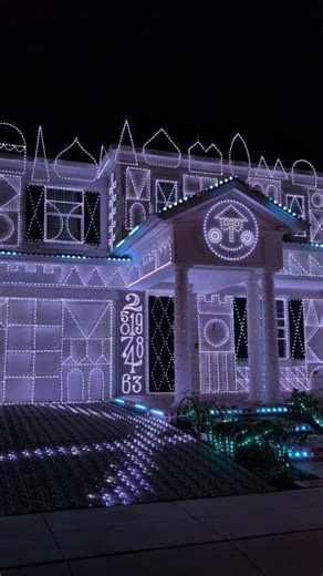 Small World Themed Christmas Light Show