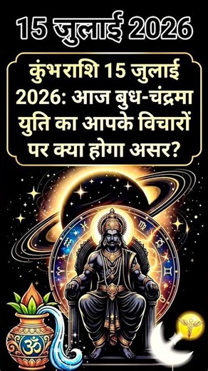 Aquarius July 15, 2026: How will the Mercury-Moon conjunction impact your thoughts today? #aquari...