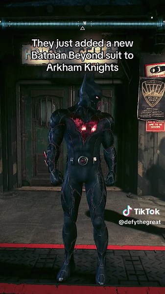 What do you guys think of the new batman beyond skin? #batmanbeyond #arkhamknight #batmanbeyondarkhamknight #batman #batmanbeyondsign #dc #dccomics #comictok #comicbooks #nerdtok