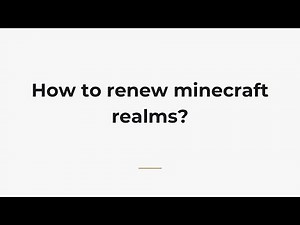 How to renew minecraft realms?