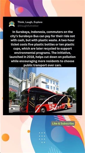 Surabaya Buses Accept Plastic Waste as Fare
