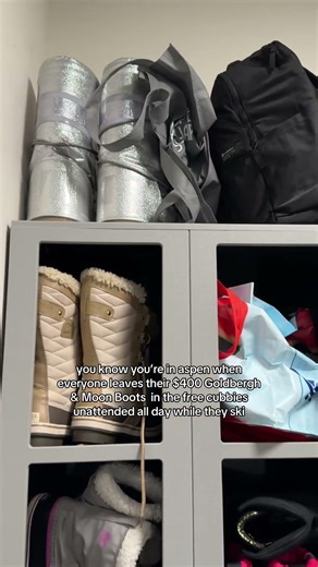 wonder what kind of shoes are in the locked cubbies