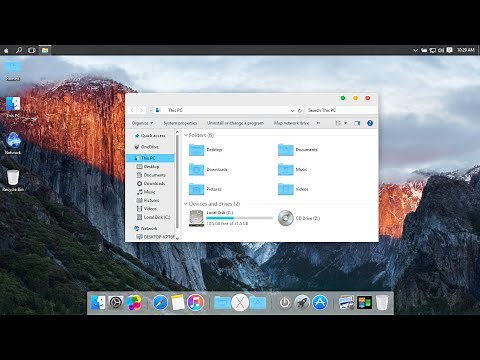 Mac OS X El Capitan SkinPack for Windows10