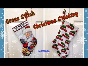 【VVStudio】How to finish Cross Stitch Christmas Stocking/クロスステッチクリスマスストッキングの仕上がり/缝制十字绣圣诞袜