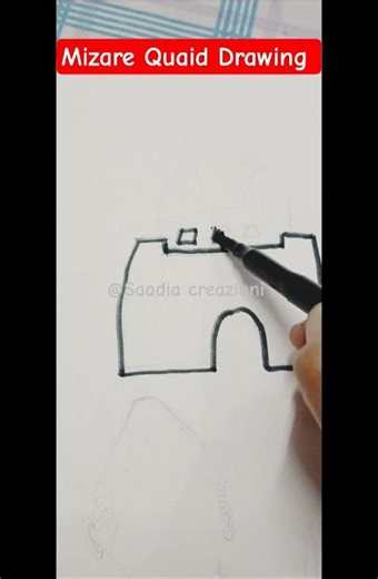 25 december quaid e azam day #saadiacreazioni #quaideazam #drawing #25december #education #pakistan