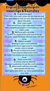 English Proverbs meanings examples