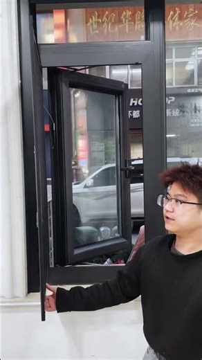 无边框口袋锁纱窗，安装不破坏窗体。#强宁门窗防护系统