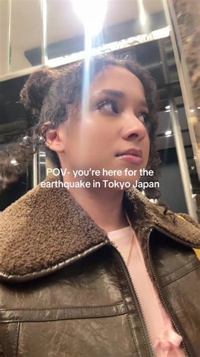 i swear this only happens to me. We’re all okay though!! #juliexdaza #japan #earthquake #tokyo