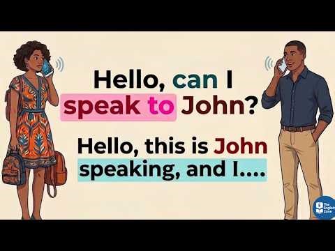 Phone Conversation in English | Talking on the Phone Practice