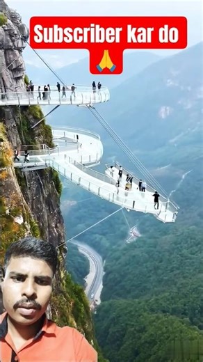 The World's Craziest Cliff Slide!#GlassAdventure