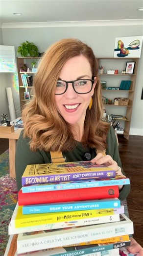 Andrea Nelson on Instagram: "Here are my current favorite art books! You can find them on my Amazon page at https://www.amazon.com/shop/influencer-99922a4c/list/2W2MLOE4YIOV9?ref_=aipsflist Maybe find it through this list and then go buy it at your local book store! Learn to watercolor (lacey walker) @rebelunicorncrafts Cozy shops in watercolor by una eglite (inkypapethouse) @inkypaperhouse Funky florals (Megan wells) @makewells Draw your adventures (Samantha Dion baker) @sdionbakerdesign Life i
