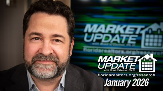 The January 2026 market stats are in, and new listings, new pending sales and closed sales are UP! ⬆️ Tune in as Florida Realtors® Chief Economist Dr. Brad O’Connor breaks down the data and highlights the trends he's seeing across the state. | Florida Realtors