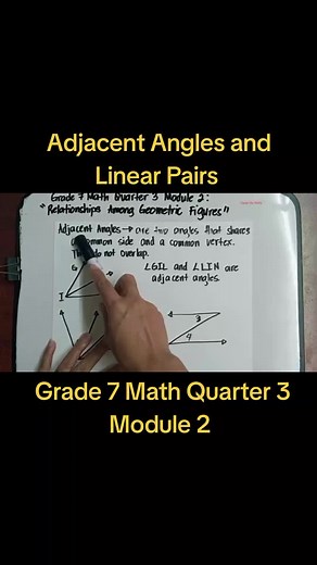 Adjacent Angles sa Grade 7 Math: Linear Pairs Explained