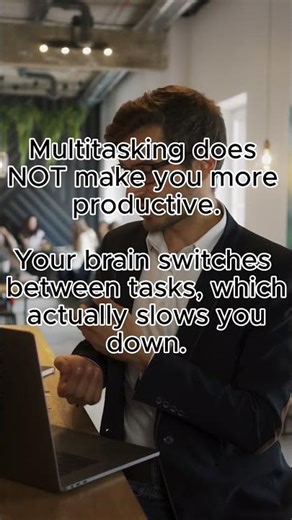 Myth: Multitasking Makes You Productive ❌