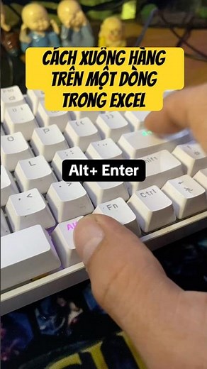Cách xuống dòng trên một hàng trong Microsoft Excel #shortcut #microsoftexcel #exceltips