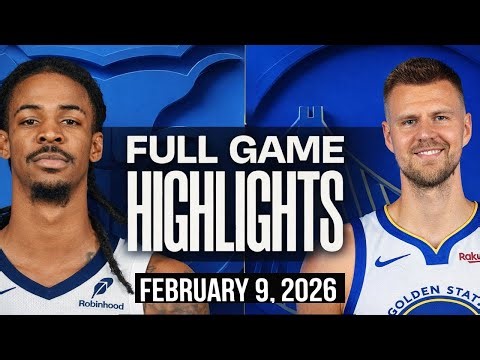 WARRIORS vs GRIZZLIES FULL GAME HIGHLIGHTS | February 9, 2026 | NBA Season Highlights Today (2K)
