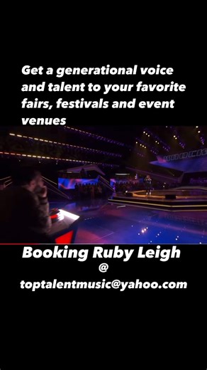 Share this post to help Booking Ruby Leigh for fairs, festivals and events! Tag your favorite events and venues to get Ruby Leigh near you 👍 @topfans Ruby Leigh Voice Views & Idol Chatter The Voice The Voice Global The Voice NOW The Voice of Nepal #fairseason #festival #Nationwide #festivalseason #fairs #fairsandfestivals #countyfair #facebookreelsviralviralシfypシ゚ #followerseveryonehighlights #MusicFestival2026 | Ruby Leigh