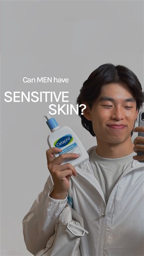 🗣️ YES 🗣️ Men also have sensitive skin!🗣️ While women report having sensitive skin more often than men, men experience sensitive skin too, and probably more than people realize! These are the 5 signs of skin sensitivity, if you want to figure out if you are one of the 50-60% of men that have sensitive skin: 1. Irritation 2. Roughness 3. Tightness 4. Dryness 5. Weakened skin barrier 👩‍⚕️ @livin.the.derm #malegrooming #sensitiveSkin #cetaphil #mensskincare #skincareForMen | Cetaphil