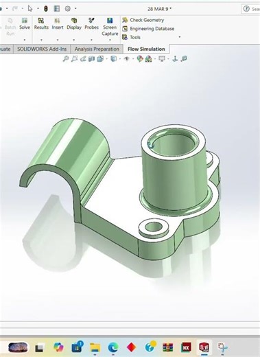 SOLIDWORKS TUTORIAL - EXTRUDE BOSS, EXTRUDE CUT #shorts