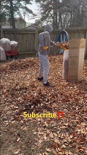 Raking leaves Tip‼️ #short #yardwork