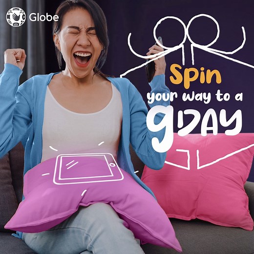 Spin it to win it! Make it a #GDayEveryday and win awesome vouchers and discounts in an instant! Join the G Chance The Raffle Spin The Wheel promo! 🎁 Download the new GlobeOne app now to join! 💙 http://glbe.co/NewGlobeONE. #AtinAngMundo | Globe Telecom