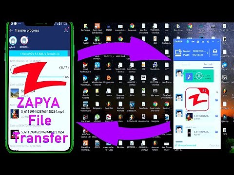 Transfer Files Without Data Cable From Phone To PC & PC To Phone By Using Zapya