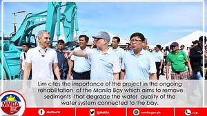 [Admin PIO] Magandang balita sa mga residente ng Navotas, Malabon, Valenzuela at Bulacan na madalas bahain. Sisimulan na ang dredging ng Tullahan-Tinajeros river system na magtatanggal ng basura at sediment na naipon sa ilalim ng ilog. Sa pangunguna ng DENR, nakasama ang MMDA sa opisyal na paglulungsad ng programang ito na bahagi ng kampanya para linisin ang Manila Bay. #mmda #mmdaFloodControl #SagipManilaBay | MMDA