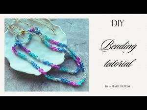 How to Make a Beaded Necklace | Beautiful & Easy Beading Pattern | Step-by-Step Beading Tutorial