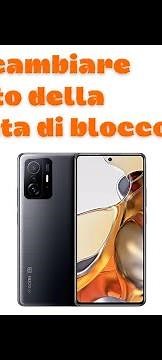 Cambiare foto Schermata di blocco Xiaomi 11T pro MIUI 13