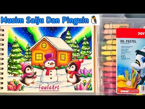 Winter Scene | Penguins and Snowmen | Winter Season