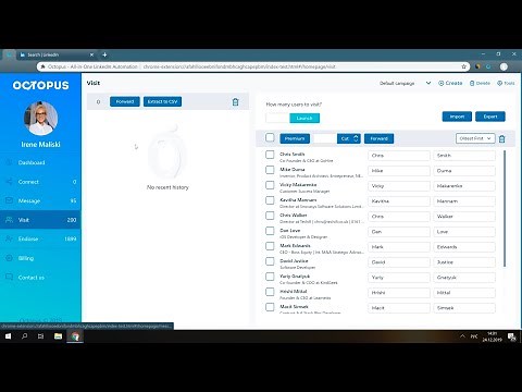 How to View LinkedIn Profiles Automatically with Octopus | Linkedin Lead Generation Automation Tool
