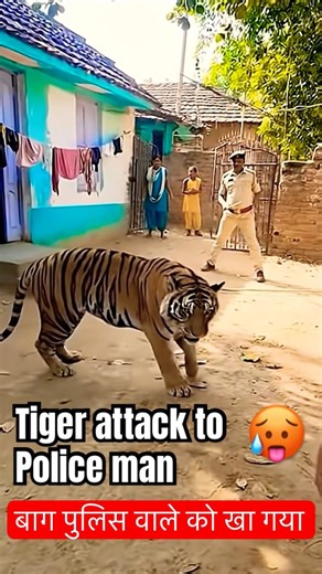 Tiger attack to police man 00 #tiger #animals #wildlife #forest #wildanimals #nature #fact #short