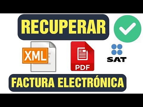 HOW TO RECOVER XML AND PDF FROM AN ELECTRONIC INVOICE OR CFDI, ON THE SAT PAGE,