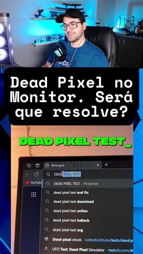 Eureka Tech | Dead Pixel no Monitor. Será que resolve? Será que esse método simples pra tentar corrigir dead pixel funciona mesmo? @vikitecc #pcgamer... | Instagram
