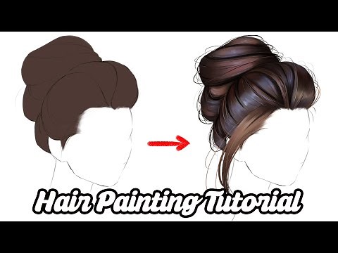 How to draw the HAIR | Digital painting tutorial [Photoshop]
