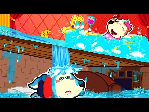 Familia Wolfoo Español | ¡LUCY, EL AGUA SE ESTÁ DESBORDANDO! - Dibujos Animados Educativos
