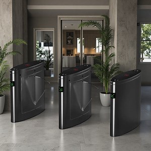 [Hot Item] IC, ID, Bar Code, Fingerprint Reader, Qr Code, Face Recognition Device/Flap Turnstile
