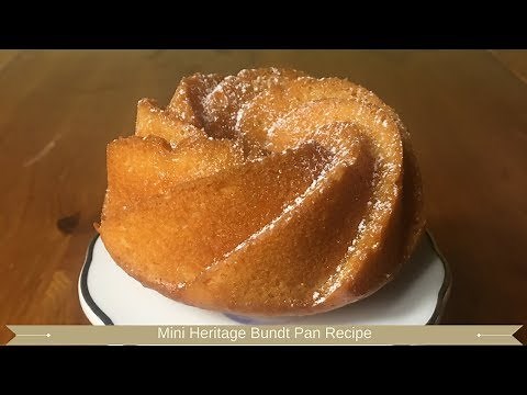 Baking with nordic ware : Heritage mini bundt recipe : Nordic ware UK : Heritage bundtlette pan