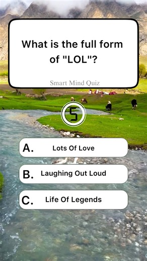 What is the full form of "LOL"?🧠👇#reels #quiztime #usa #viralshorts