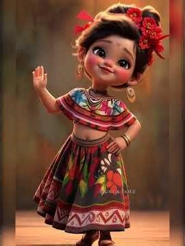 A cute baby perform a beautiful cartoon dance 🪩🩰🪩🩰 i#funny #fypシ゚viral