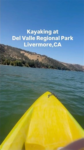 Kayaking at Del Valle Regional Park in Livermore, CA