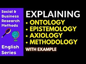 ONTOLOGY EPISTEMOLOGY AXIOLOGY METHODOLOGY