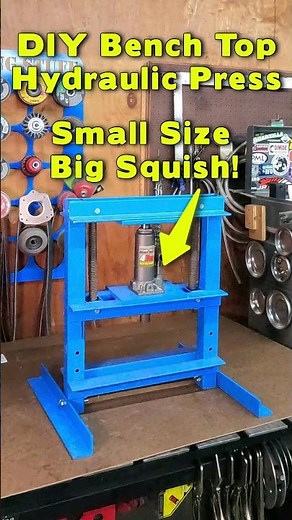 DIY Bench Top Hydraulic Press #diy #diytool
