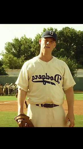 Intense Moment on the Field: 42 Jackie Robinson Scene