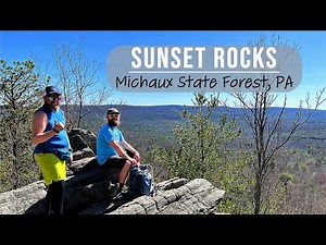 Hiking Sunset Rocks - Great views in Michaux State Forest on Appalachian Trail & Sunset Rocks Loop