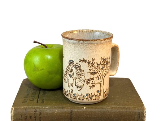 Vintage Dunoon Ceramics Stoneware Mug, Old Fashioned Girls in Sundresses on Tree Branch, Ceramic Coffee Cup, Made in Scotland - Etsy