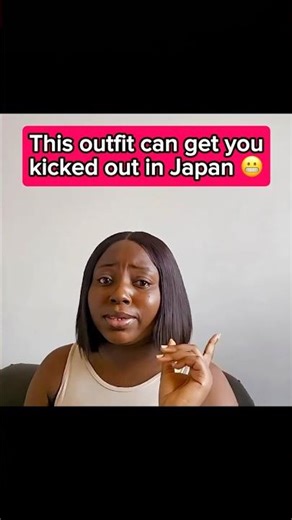 This outfit can get you kicked out in Japan #shorts